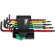 Набор Г-образных ключей WERA, 967/9 TX BO Multicolour 1 BlackLaser 05024335001