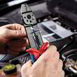Кліщі універсальні для опресовки та зачистки KNIPEX 97 22 240 (ідеальні автоелектрикам). Фото-2