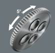 Набір з тріскачкою Wera Kraftform Kompakt Zyklop MS1 Metal/Speed 1/4 05135949001. Фото-20