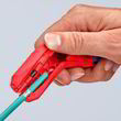 Универсальный инструмент для удаления изоляции, для левши, Knipex ErgoStrip 16 95 02 SB. Фото-5