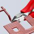 Кусачки боковые для электроники Knipex 77 41 115. Фото-3
