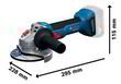 Болгарка Bosch GWS 18V-8 Professional 06019N9003. Фото-3