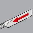 Ручна японська пила ручка Elastomer, TAJIMA Japan Pull FLUORINE BLACK, JPR265FBR, 265мм. Фото-3