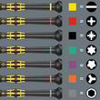Набор отвёрток Wera для электроники Kraftform Micro ESD Big Pack 1, 05134019001. Фото-10