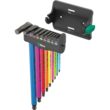 Набір Г-подібних ключів WERA 950/9 Hex-Plus Multicolour 3, пластиковий тримач, 05133165001. Фото-2