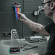Набір Г-подібних ключів WERA 950/9 Hex-Plus Multicolour 3, пластиковий тримач, 05133165001. Фото-5