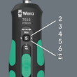 Отвертка динамометрическая реверсная с битами WERA 7515/16 Kraftform Safe-Torque Speed Universal 1, 05075851001. Фото-3