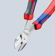 Кусачки бокові особливої ​​потужності хромовані 200 мм Knipex 74 05 200. Фото-2