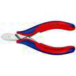 Кусачки боковые для электроники Knipex 77 12 115. Фото-3