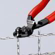 Компактний болторіз зігнутий під кутом Knipex CoBolt® фосфатований, чорного кольору 200 mm Knipex 71 21 200. Фото-6