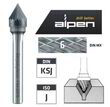 Борфреза твердосплавна конус 90° ALPEN-MAYKESTAG, KSJ, Ø16x59, зуб 6, привід Ø6mm 0785606116100. Фото-3
