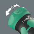 Ручка-битодержатель с трещоткой WERA Kraftform Kompakt Stubby RA 2, 05008892001. Фото-3