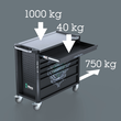 Візок інструментальний з нержавійки WERA 9701 Tool Rebel roller cabinet Stainless XXL 1, 188 од. 05150131001. Фото-13